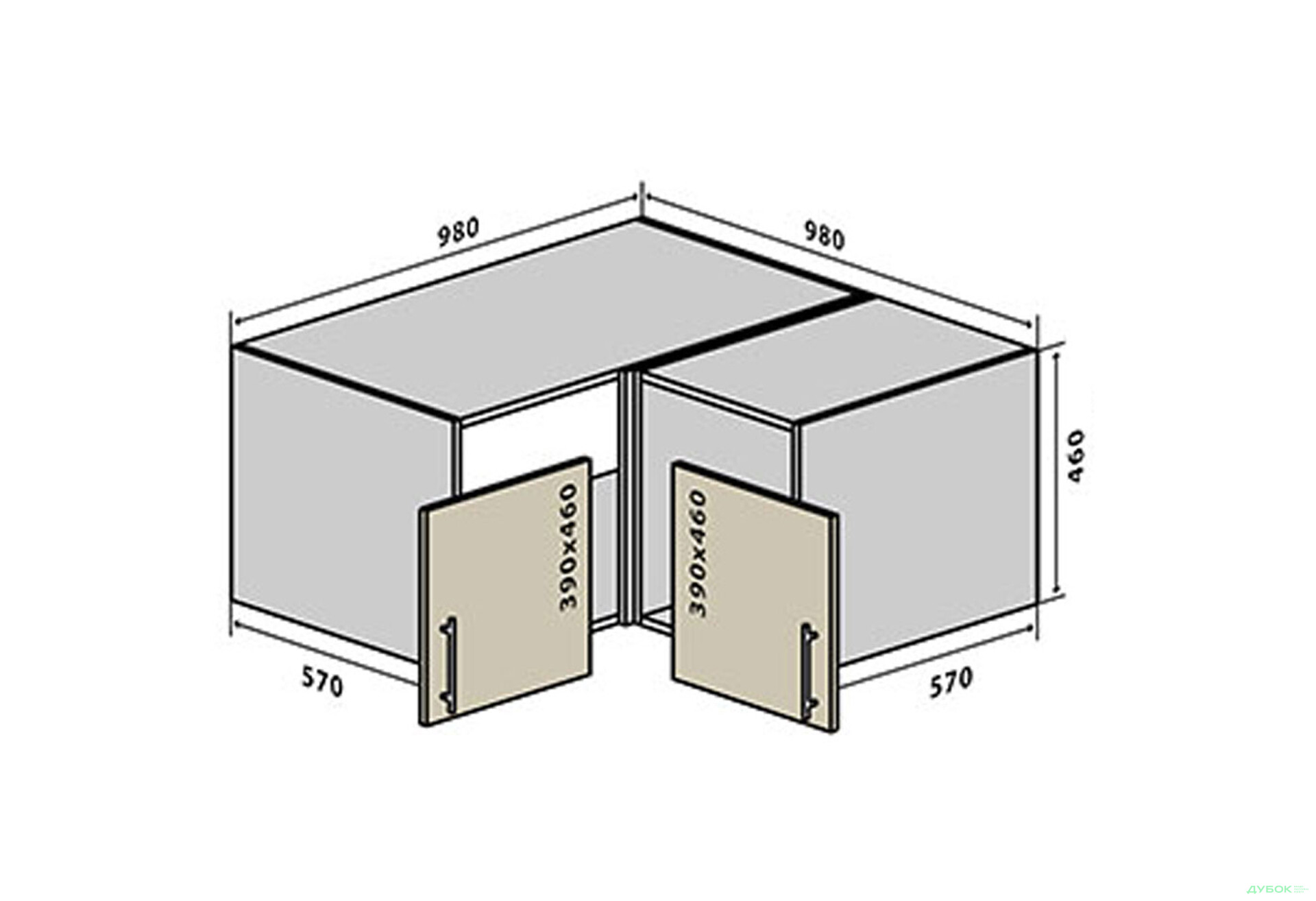 Изображение 1 - В83 Тумба угловая 98 Соната / Sonata Вип-Мастер