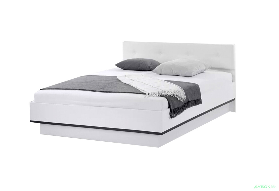 Кровать-подиум МироМарк Лука / Lucca 180x200, Белый глянец / Мат антрацит - Изображение 1 Изображение 1 - Кровать-подиум МироМарк Лука / Lucca 180x200, Белый глянец / Мат антрацит