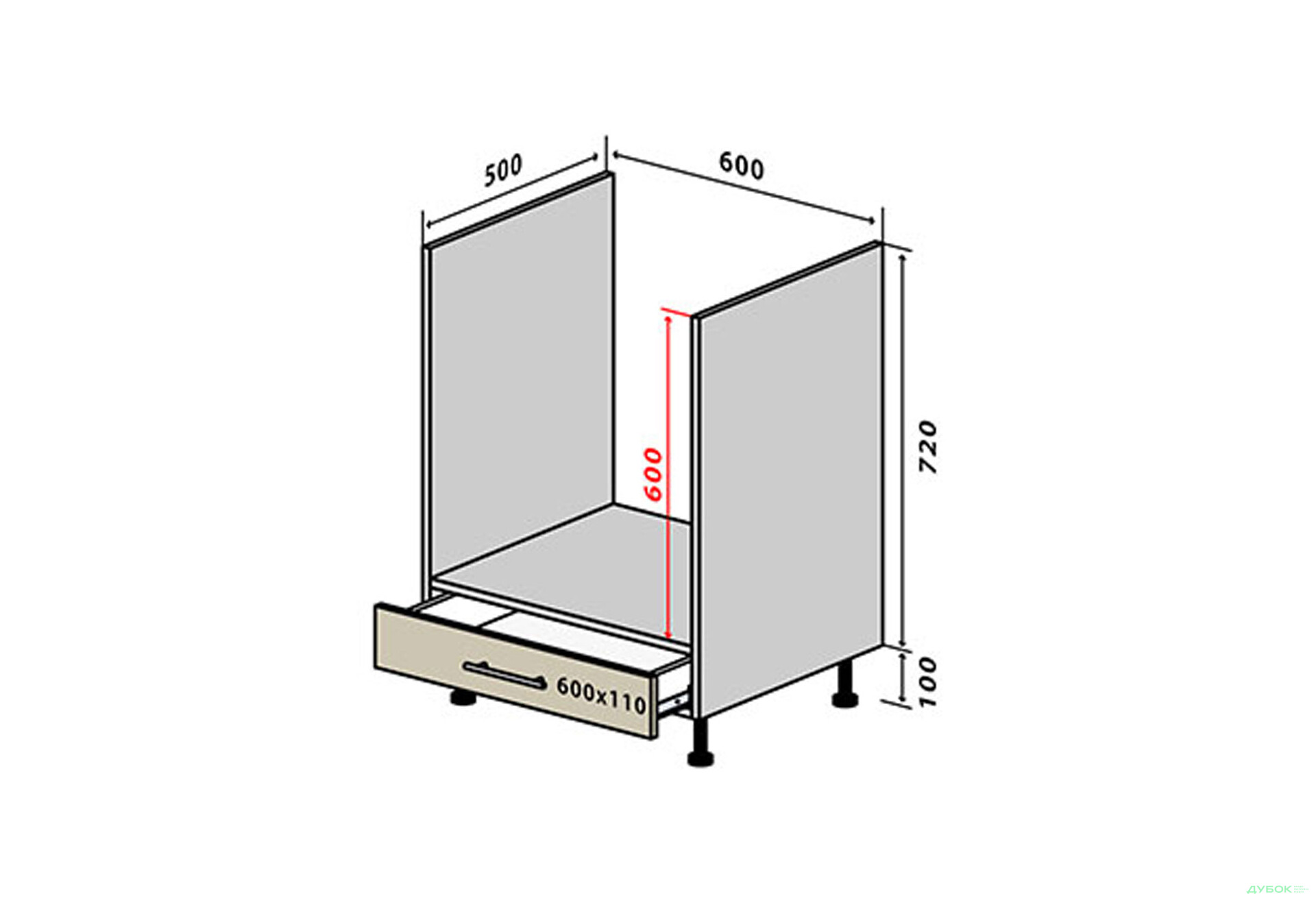 Н12 Тумба для духовки 1Ш New Соната Люкс / Sonata Luxe VIP-master - Зображення 1 Зображення 1 - Н12 Тумба для духовки 1Ш New Соната Люкс / Sonata Luxe VIP-master
