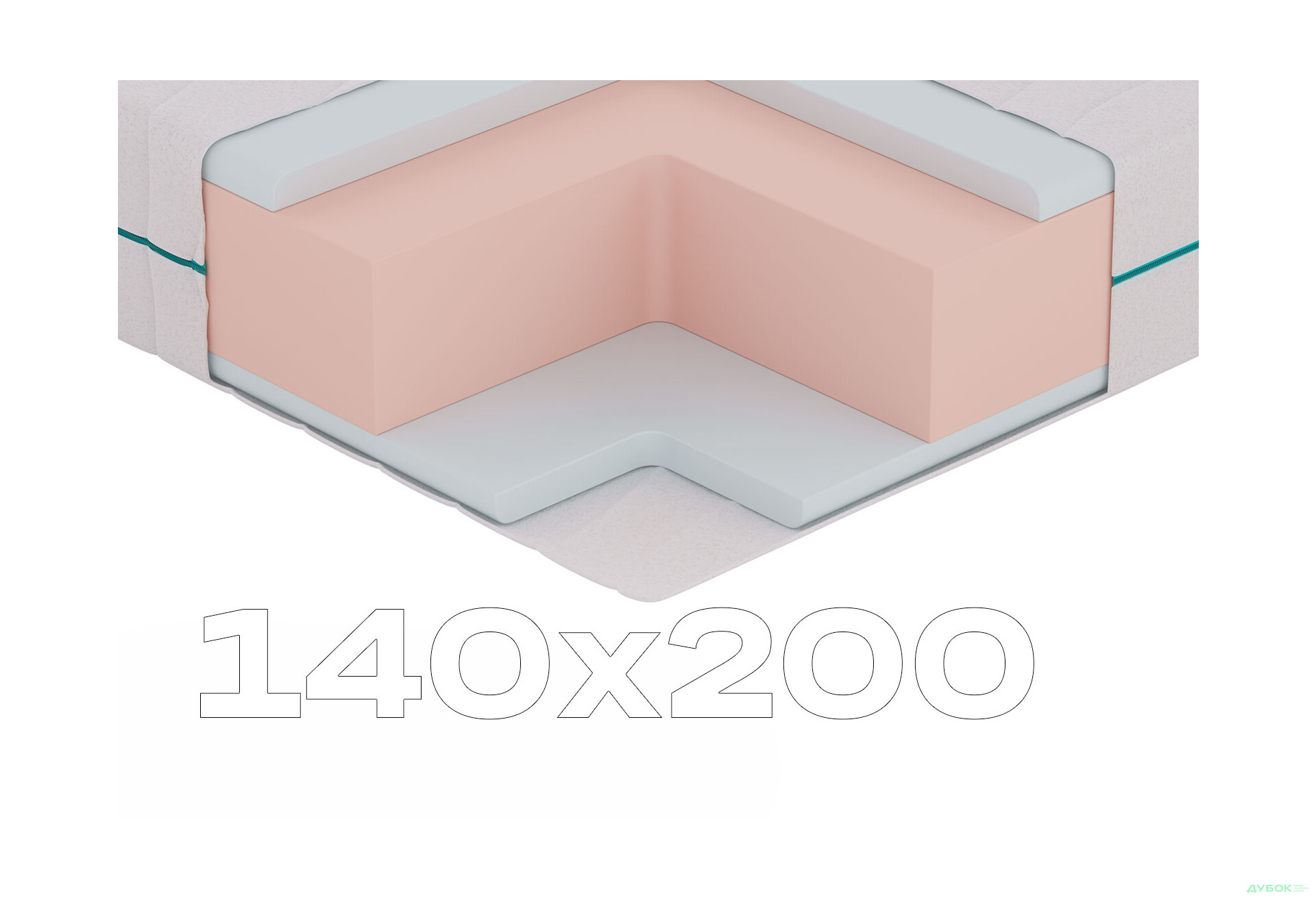 Матрац NanoDream / Нанодрім 140х200 Sleep Zone - Зображення 1 Зображення 1 - Матрац NanoDream / Нанодрім 140х200 Sleep Zone