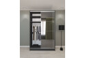 Шафа-купе Київський Стандарт 2Д 1500х2400х600 Комб 7_7/2 Дзеркало Графіт, антрацит - Зображення 3 Зображення 3 - Шафа-купе Київський Стандарт 2Д 1500х2400х600 Комб 7_7/2 Дзеркало Графіт, антрацит