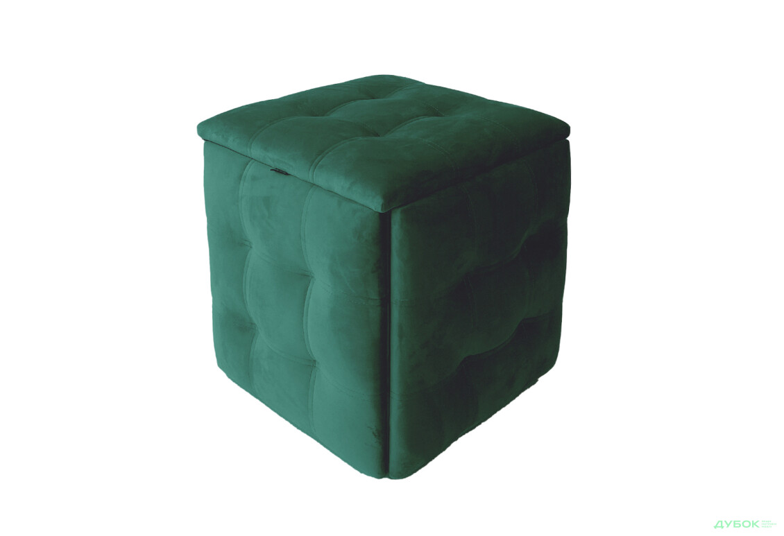 Пуф-трансформер Kredens furniture 5в1 50x50 см, Чорний метал / Зелений - Зображення 1 Зображення 1 - Пуф-трансформер Kredens furniture 5в1 50x50 см, Чорний метал / Зелений