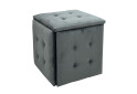 Зображення 2 - Пуф-трансформер Kredens furniture 5в1 50x50 см, Чорний метал / Сірий