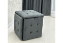 Пуф-трансформер Kredens furniture 5в1 50x50 см, Чорний метал / Сірий - Зображення 2 Зображення 2 - Пуф-трансформер Kredens furniture 5в1 50x50 см, Чорний метал / Сірий