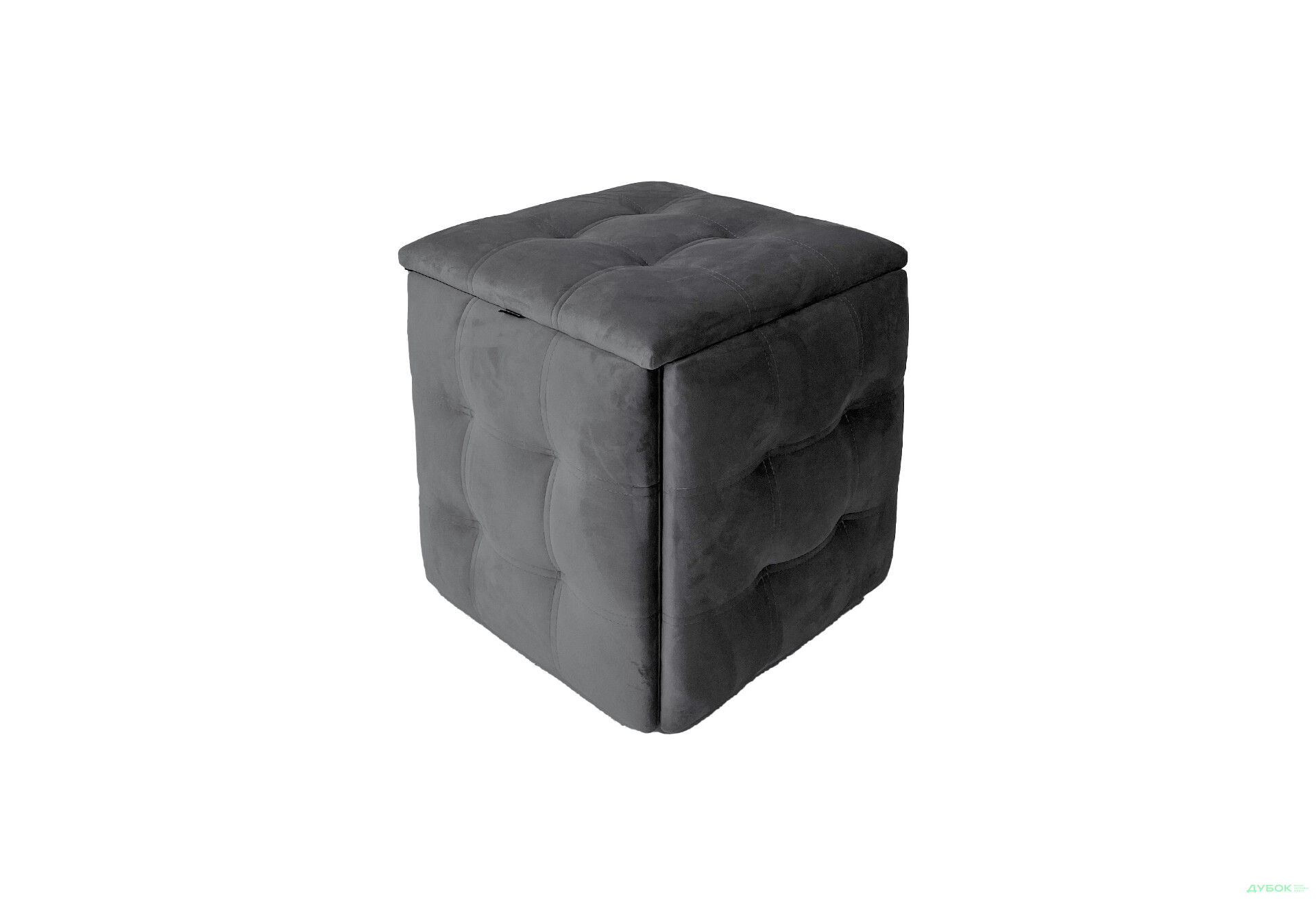 Зображення 1 - Пуф-трансформер Kredens furniture 5в1 50x50 см, Чорний метал / Сірий