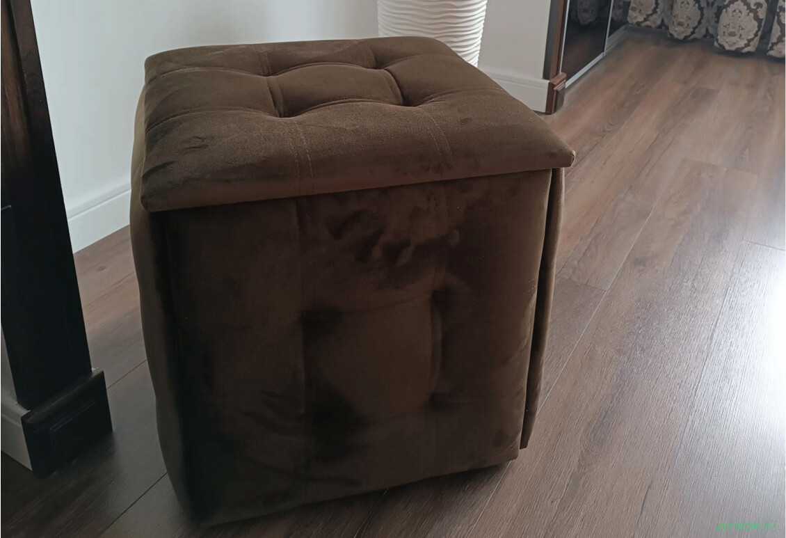 Зображення 3 - Пуф-трансформер Kredens furniture 5в1 50x50 см, Чорний метал / Коричневий