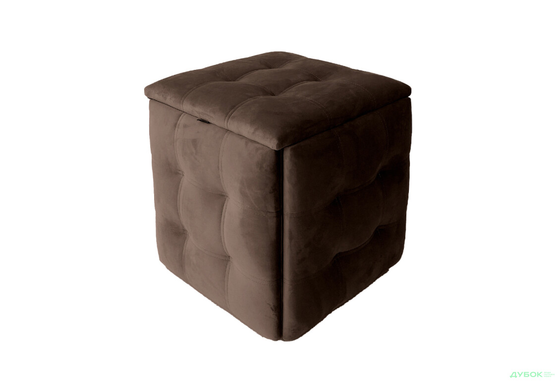 Зображення 4 - Пуф-трансформер Kredens furniture 5в1 50x50 см, Чорний метал / Коричневий