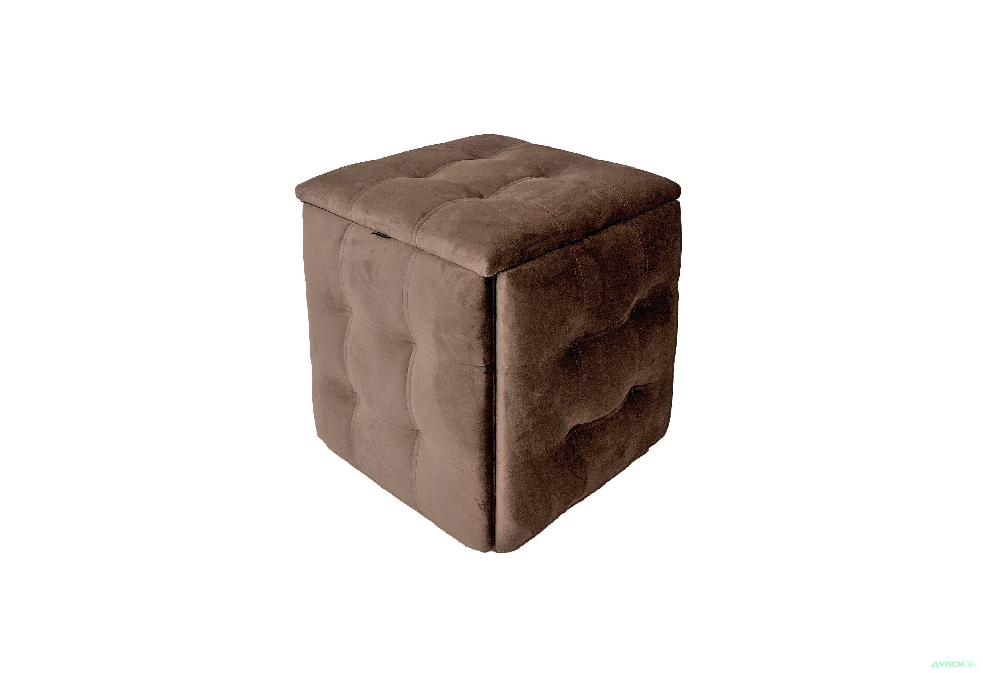 Зображення 1 - Пуф-трансформер Kredens furniture 5в1 50x50 см, Чорний метал / Коричневий