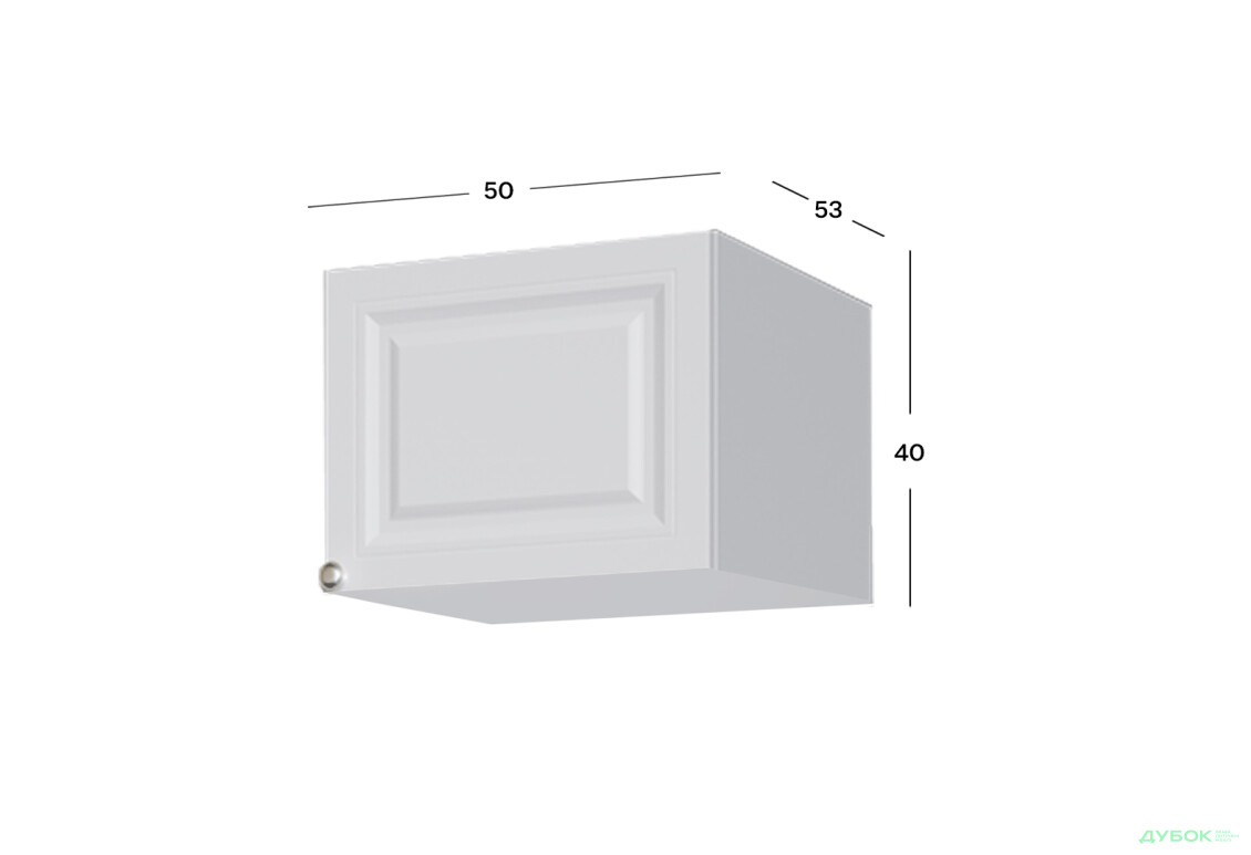 Антресоль VIP-master Мадрид 1-дверна V.1 / V.2 50 см, Білий - Зображення 2 Зображення 2 - Антресоль VIP-master Мадрид 1-дверна V.1 / V.2 50 см, Білий