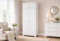 Зображення 2 - Шафа VIP-master Мадрид 2-дверна з антресоллю V.1 102 см, білий