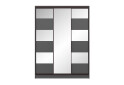 Зображення 4 - Шафа-купе Київський стандарт 3-дверна з дзеркалом та комбі ДСП / дзеркало 180x240x60 см, антрацит
