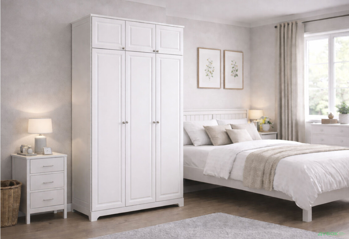 Изображение 2 - Шкаф Вип-Мастер Мадрид 3-дверный с антресолью V.1 152 см, белый