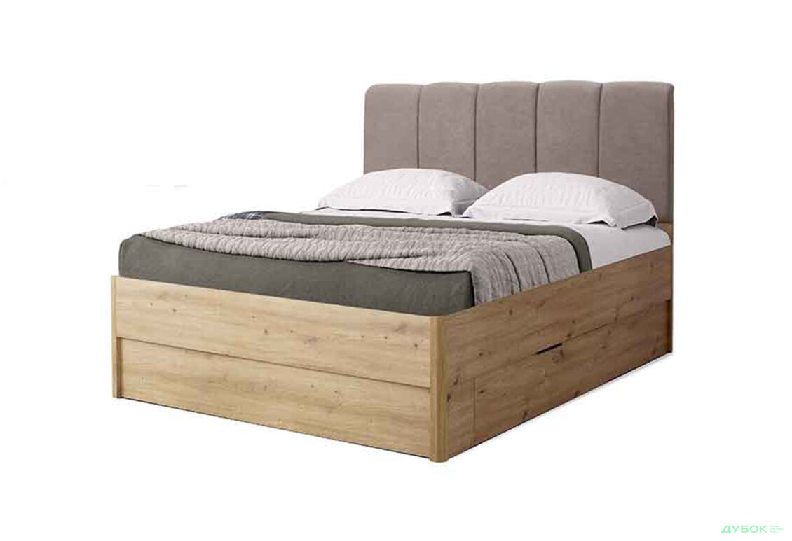 Ліжко-подіум MiroMark Тедді (без вкладу) 140x200 см з шухлядами, дуб артизан - Зображення 1 Зображення 1 - Ліжко-подіум MiroMark Тедді (без вкладу) 140x200 см з шухлядами, дуб артизан
