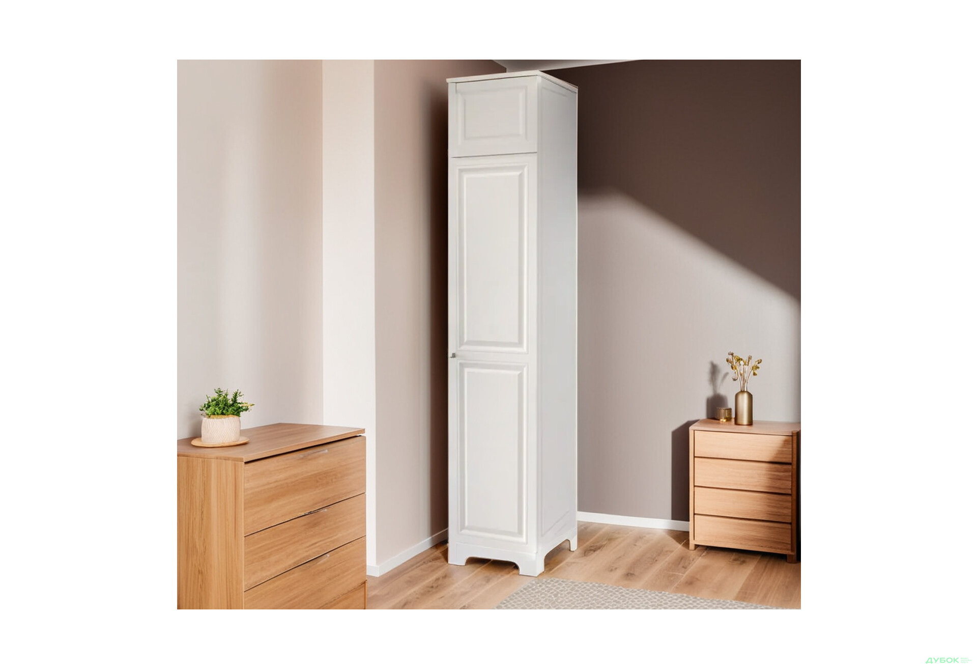 Шкаф-пенал Вип-Мастер Мадрид с антресолью №1 / V.2 закрытый 52 см - Изображение 2 Изображение 2 - Шкаф-пенал Вип-Мастер Мадрид с антресолью №1 / V.2 закрытый 52 см