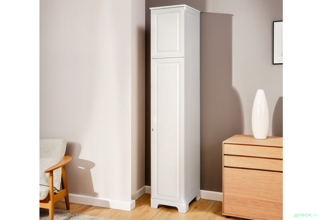 Шкаф-пенал Вип-Мастер Мадрид с высокой антресолью №1 / V.1 закрытый 52 см - Изображение 2 Изображение 2 - Шкаф-пенал Вип-Мастер Мадрид с высокой антресолью №1 / V.1 закрытый 52 см