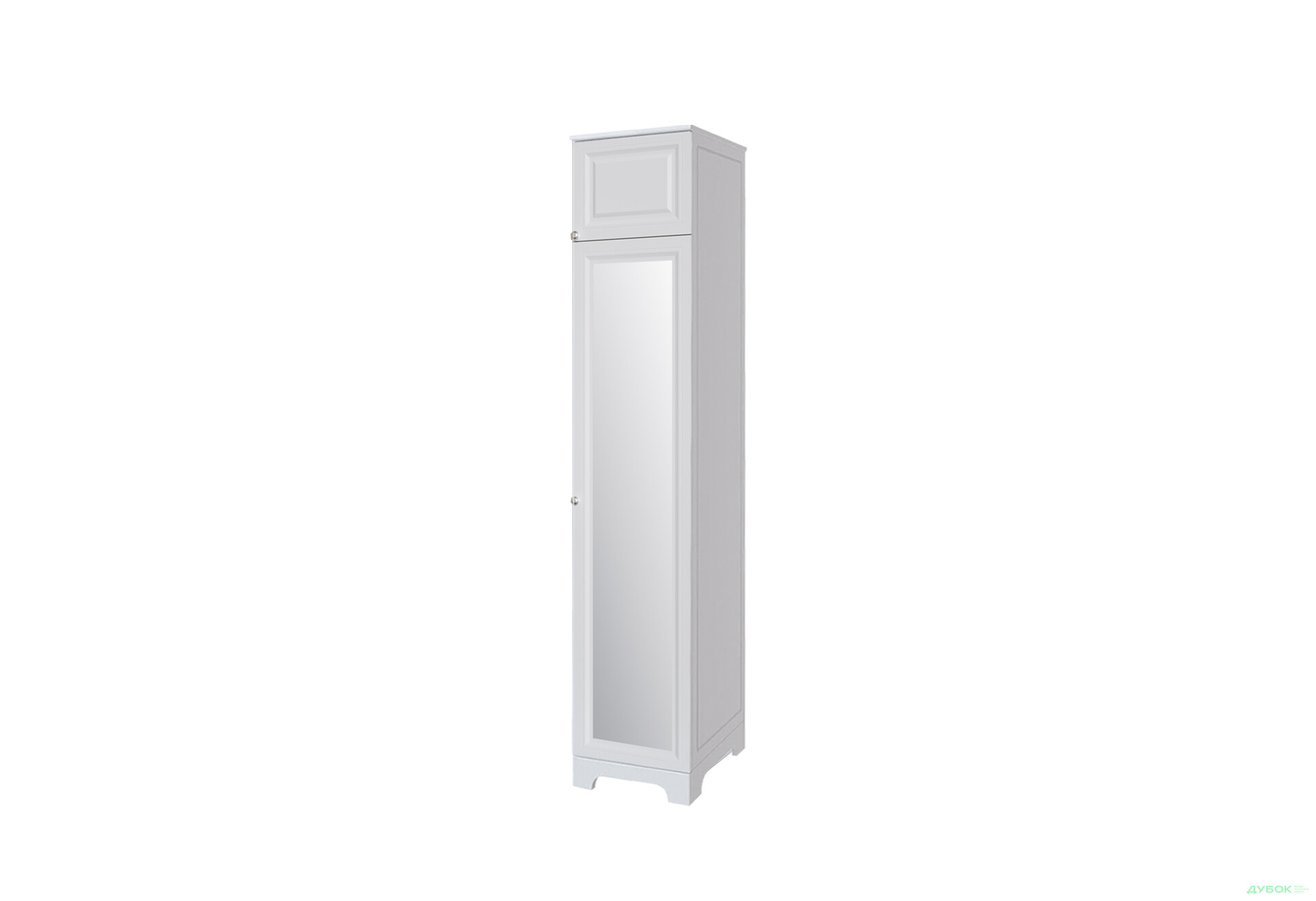 Шафа-пенал VIP-master Мадрид з антресоллю та дзеркалом №1 / V.1 закритий 52 см - Зображення 1 Зображення 1 - Шафа-пенал VIP-master Мадрид з антресоллю та дзеркалом №1 / V.1 закритий 52 см