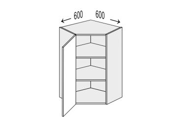 Верх Кут В 45°/720 (600х600) 1дв