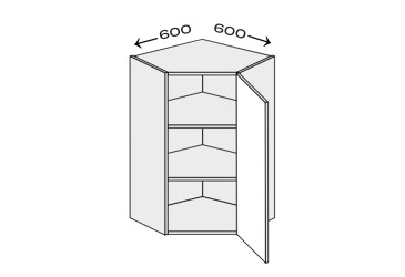 Верх Кут В 45°/720 (600х600) 1дв правий Міленіум / Millenium MiroMark