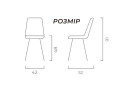 Изображение 6 - Стул Креденс Фениче FS-1 Cappuccino-14, 42х52х91 см