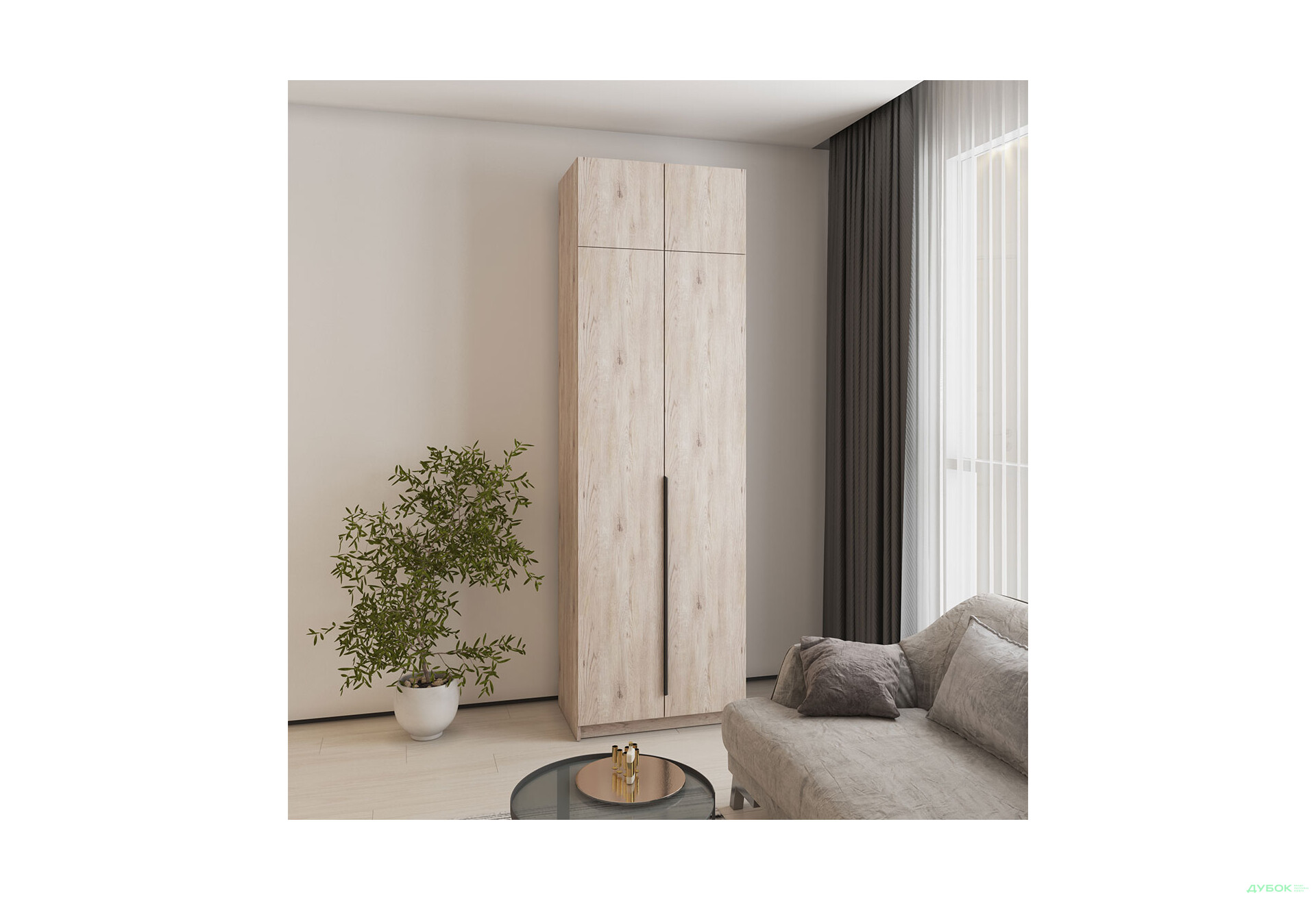 Корпус Антресоль 800х400х500 Шафа Оскар 2D 800 MebelStar - Зображення 2 Зображення 2 - Корпус Антресоль 800х400х500 Шафа Оскар 2D 800 MebelStar