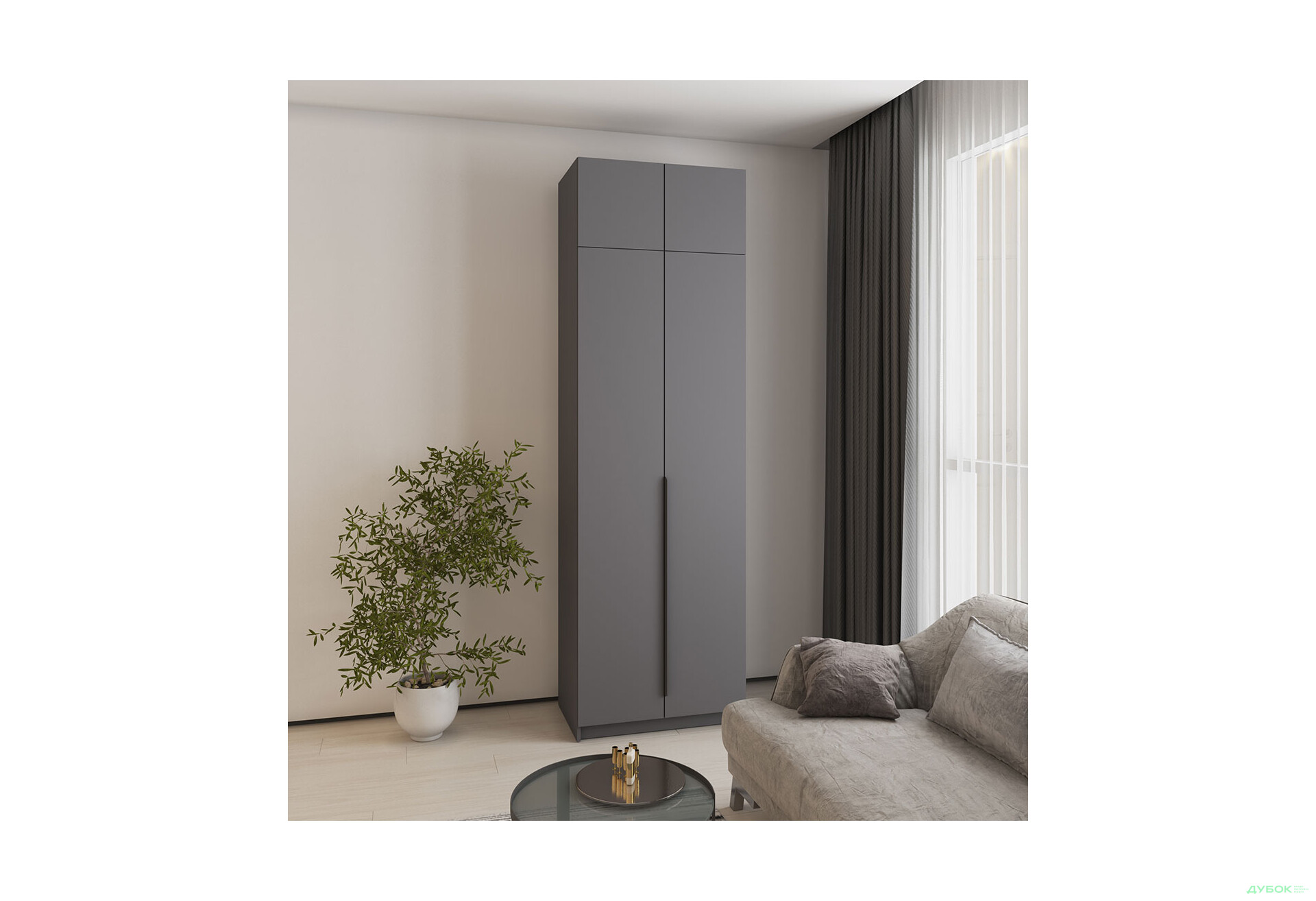 Зображення 3 - Корпус Антресоль 800х400х500 Шафа Оскар 2D 800 MebelStar