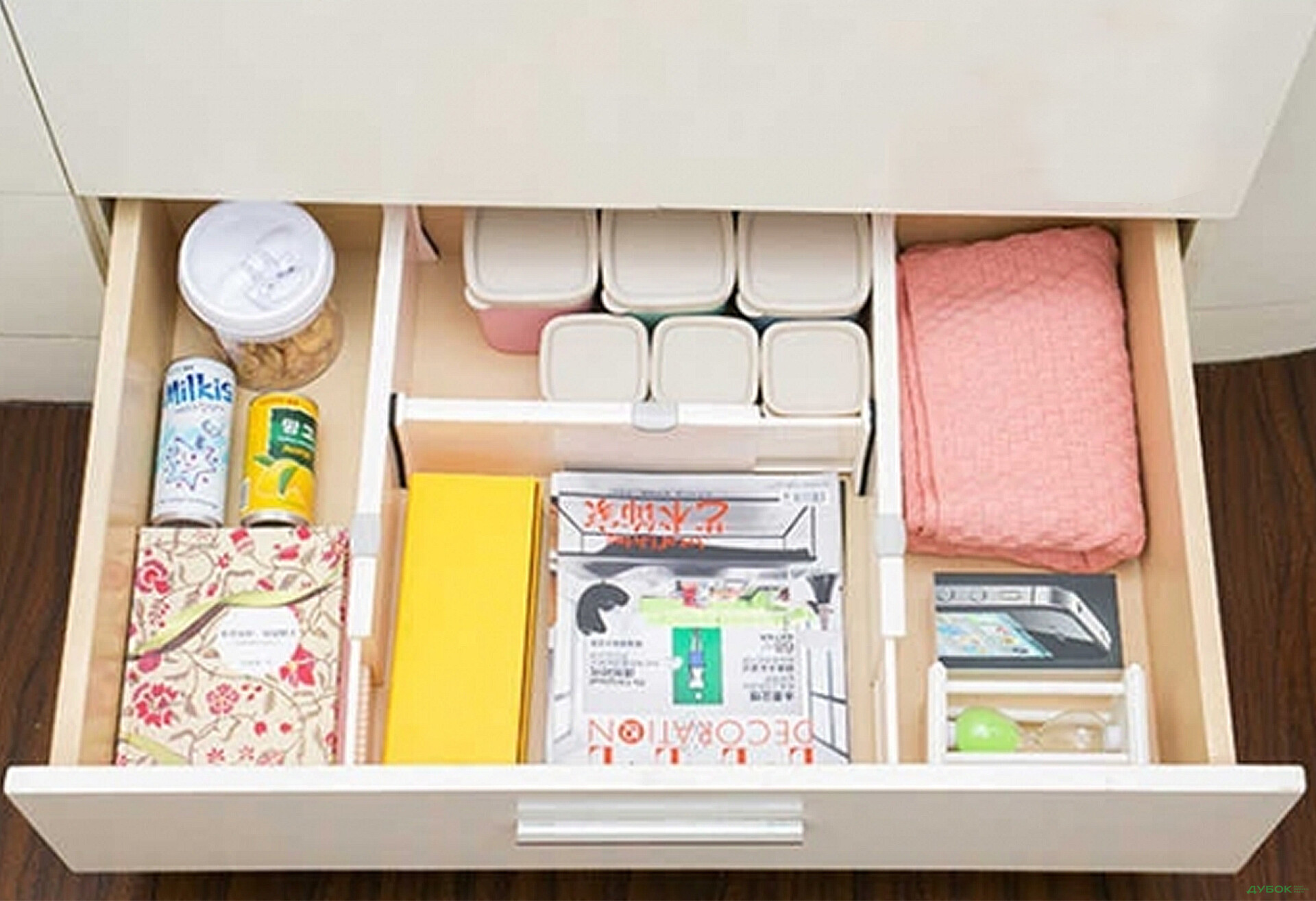 Розділювач для шухляди (спальня), довжина 38-54см, висота 10см Лука / Lucca MiroMark - Зображення 3 Зображення 3 - Розділювач для шухляди (спальня), довжина 38-54см, висота 10см Лука / Lucca MiroMark