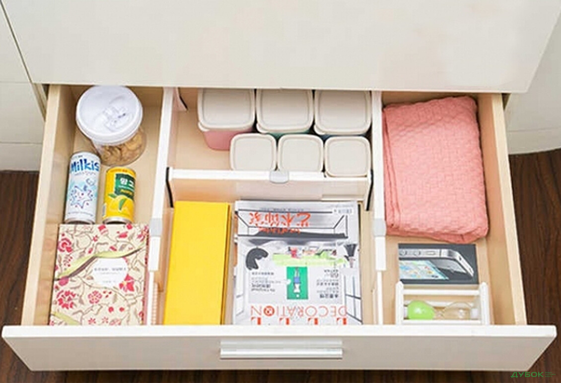 Розділювач для шухляди (спальня), довжина 38-54см, висота 10см Лука / Lucca MiroMark - Зображення 3 Зображення 3 - Розділювач для шухляди (спальня), довжина 38-54см, висота 10см Лука / Lucca MiroMark