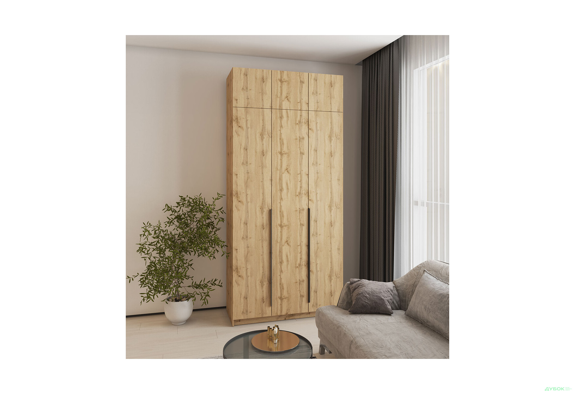 Корпус Антресоль 1200х400х500 Шафа Оскар 3D 1200 MebelStar - Зображення 2 Зображення 2 - Корпус Антресоль 1200х400х500 Шафа Оскар 3D 1200 MebelStar