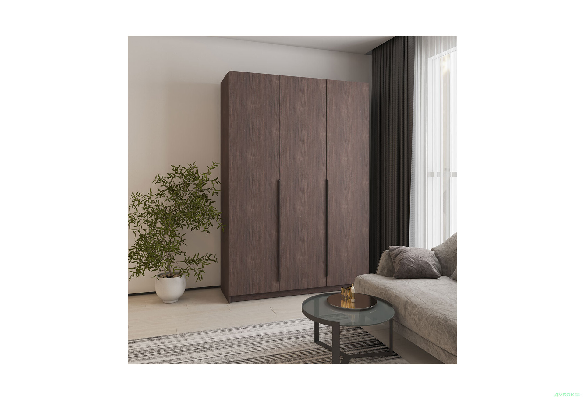 Шафа Оскар 3D 1500 MebelStar - Зображення 3 Зображення 3 - Шафа Оскар 3D 1500 MebelStar