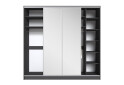 Шафа-купе Київський Стандарт 4Д 2500х2400х600 дзеркало + Комб 7_7/9 ДСП, антрацит - Зображення 5 Зображення 5 - Шафа-купе Київський Стандарт 4Д 2500х2400х600 дзеркало + Комб 7_7/9 ДСП, антрацит