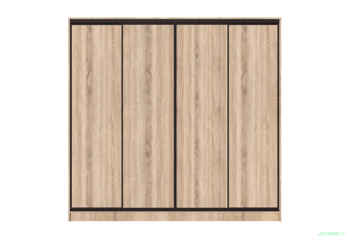 Шафа-купе Київський Стандарт 4Д 2500х2400х600 фасади ДСП, дуб сонома - Зображення 4 Зображення 4 - Шафа-купе Київський Стандарт 4Д 2500х2400х600 фасади ДСП, дуб сонома