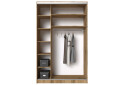 Шафа-купе MebelStar 2-дверна 1500х2400х600 із дзеркалом, дуб тахо - Зображення 6 Зображення 6 - Шафа-купе MebelStar 2-дверна 1500х2400х600 із дзеркалом, дуб тахо