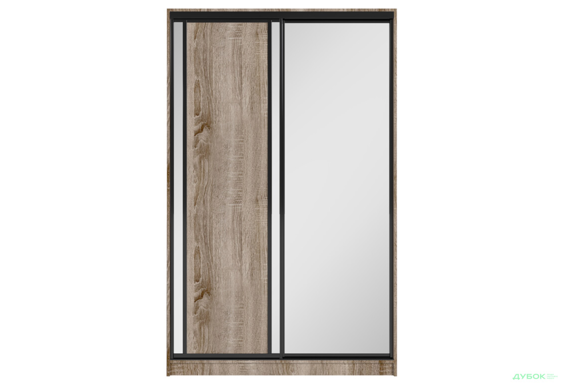 Шафа-купе MebelStar 2-дверна 1500х2400х600 із дзеркалом, трюфель - Зображення 4 Зображення 4 - Шафа-купе MebelStar 2-дверна 1500х2400х600 із дзеркалом, трюфель