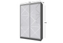 Зображення 7 - Шафа-купе MebelStar 2-дверна 1500х2400х600 фасади Худ.мат, антрацит