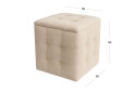 Пуф-трансформер Kredens furniture 5в1 50x50 см, Чорний метал / Світло бежевий - Зображення 3 Зображення 3 - Пуф-трансформер Kredens furniture 5в1 50x50 см, Чорний метал / Світло бежевий