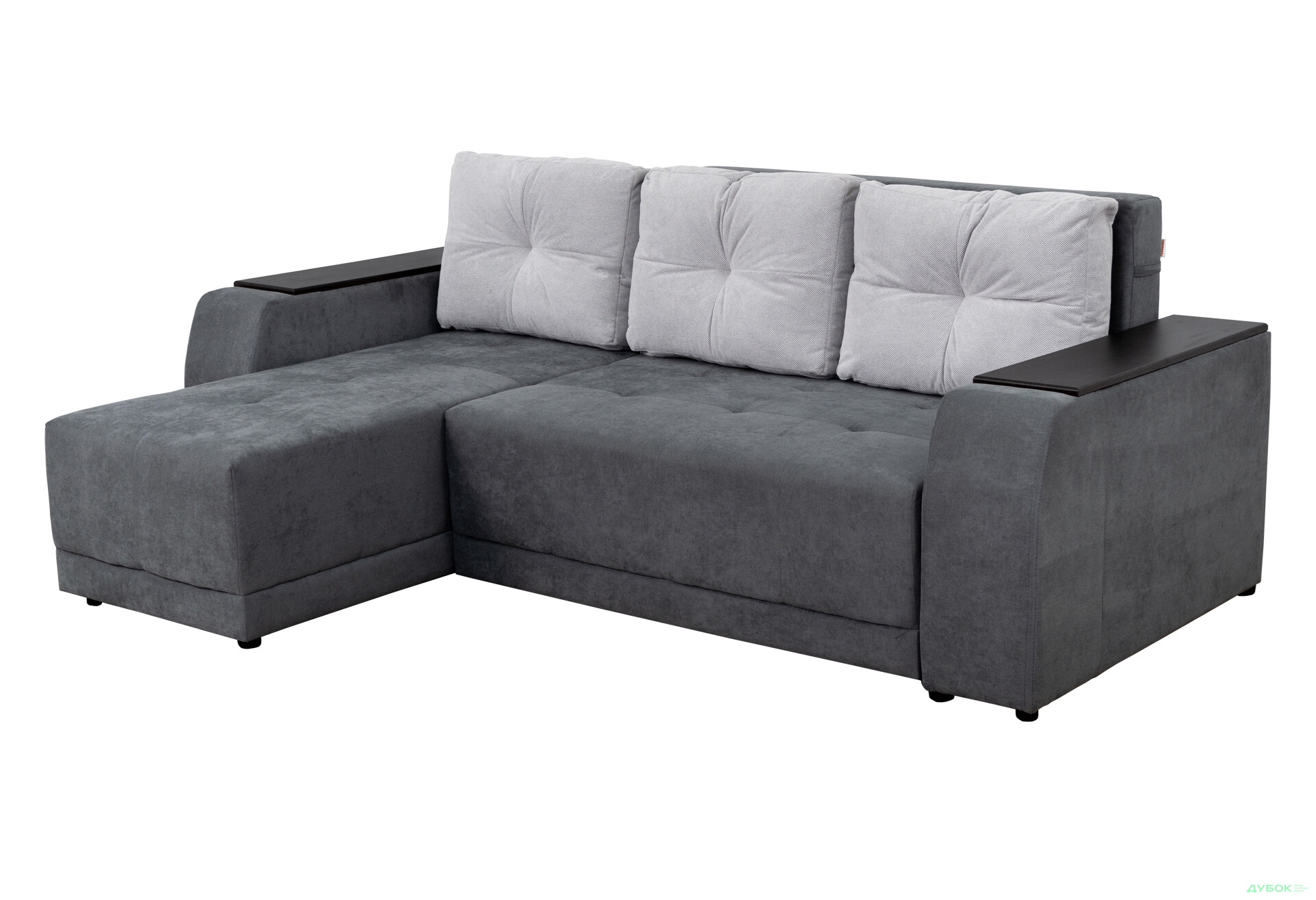 Зображення 1 - М'який куточок Elegant Бенефіт 95 245x168 см графіт