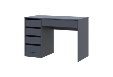 Стіл письмовий Kredens furniture Ерго / Ergo 110x55 см лівий з 5-ма шухлядами Графіт