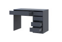 Зображення 3 - Стіл письмовий Kredens furniture Ерго / Ergo 110x55 см правий з 5-ма шухлядами Графіт