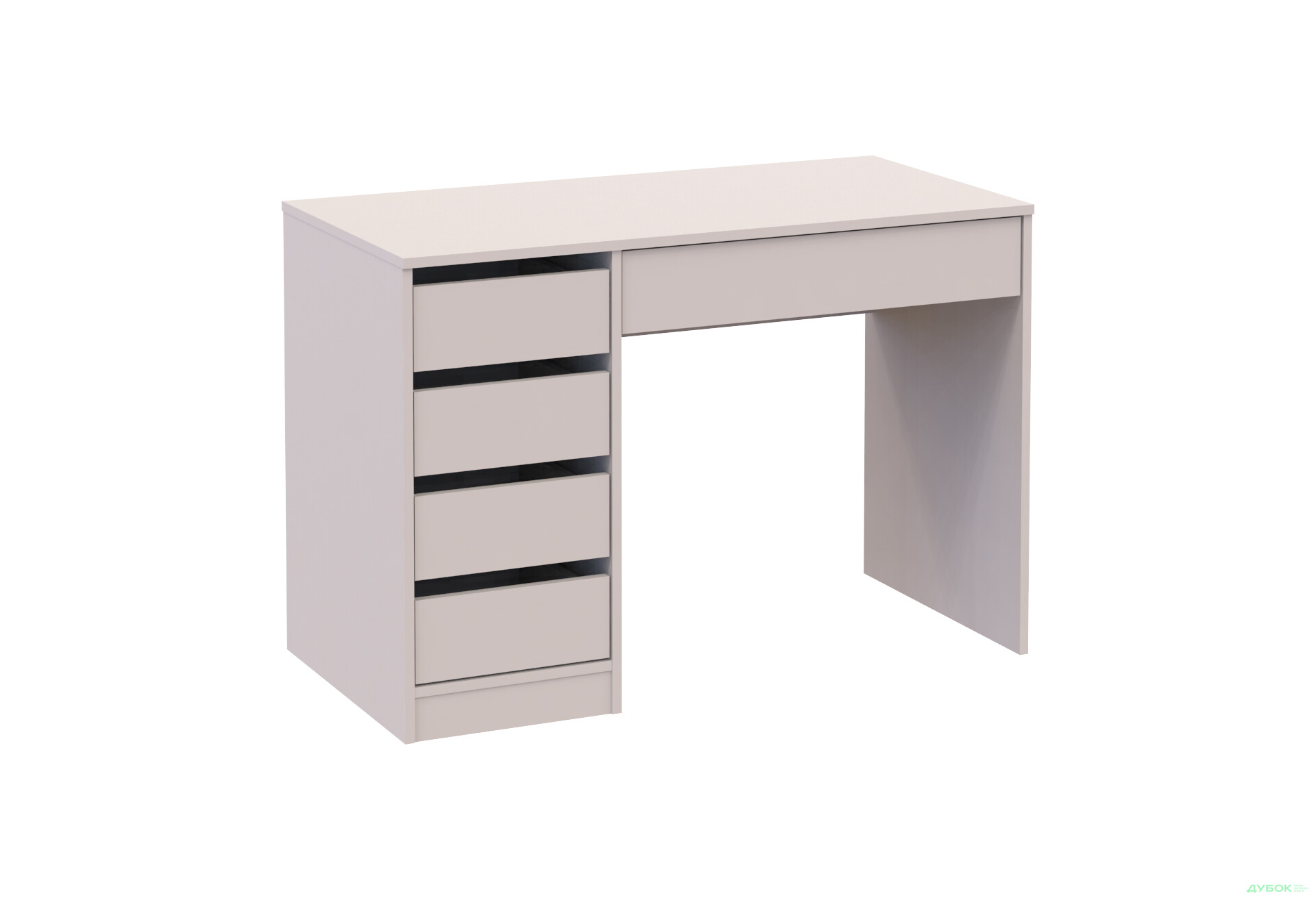 Зображення 5 - Стіл письмовий Kredens furniture Ерго / Ergo 110x55 см лівий з 5-ма шухлядами Кашемір