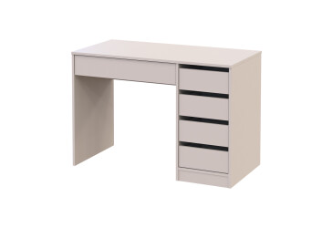 Стіл письмовий Kredens furniture Ерго / Ergo 110x55 см правий з 5-ма шухлядами Кашемір