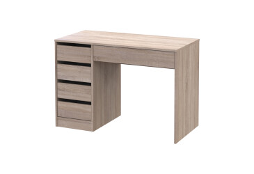 Стіл письмовий Kredens furniture Ерго / Ergo 110x55 см лівий з 5-ма шухлядами Дуб сонома