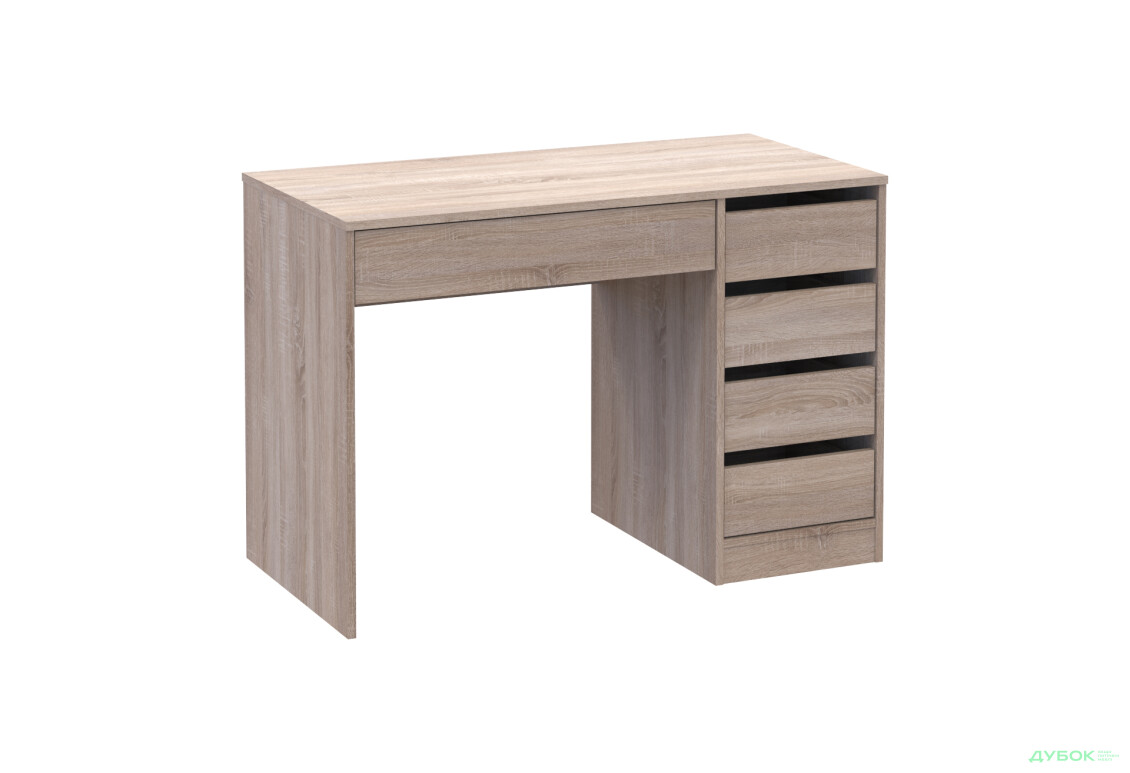 Зображення 5 - Стіл письмовий Kredens furniture Ерго / Ergo 110x55 см правий з 5-ма шухлядами Дуб сонома
