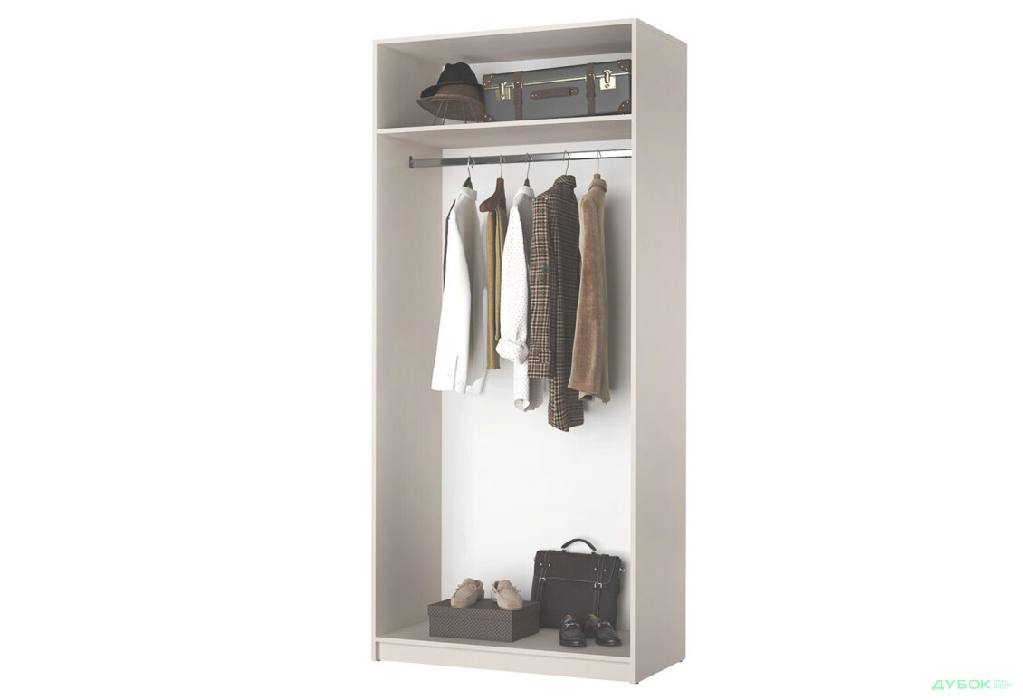 Шкаф Мебель Стар Оскар 2-дверный 100 см Аляска серая - Изображение 5 Изображение 5 - Шкаф Мебель Стар Оскар 2-дверный 100 см Аляска серая