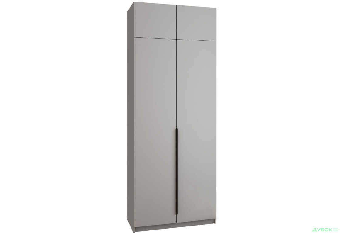 Шафа MebelStar Оскар 2-дверна з антресоллю 100 см Сіра мишка - Зображення 3 Зображення 3 - Шафа MebelStar Оскар 2-дверна з антресоллю 100 см Сіра мишка