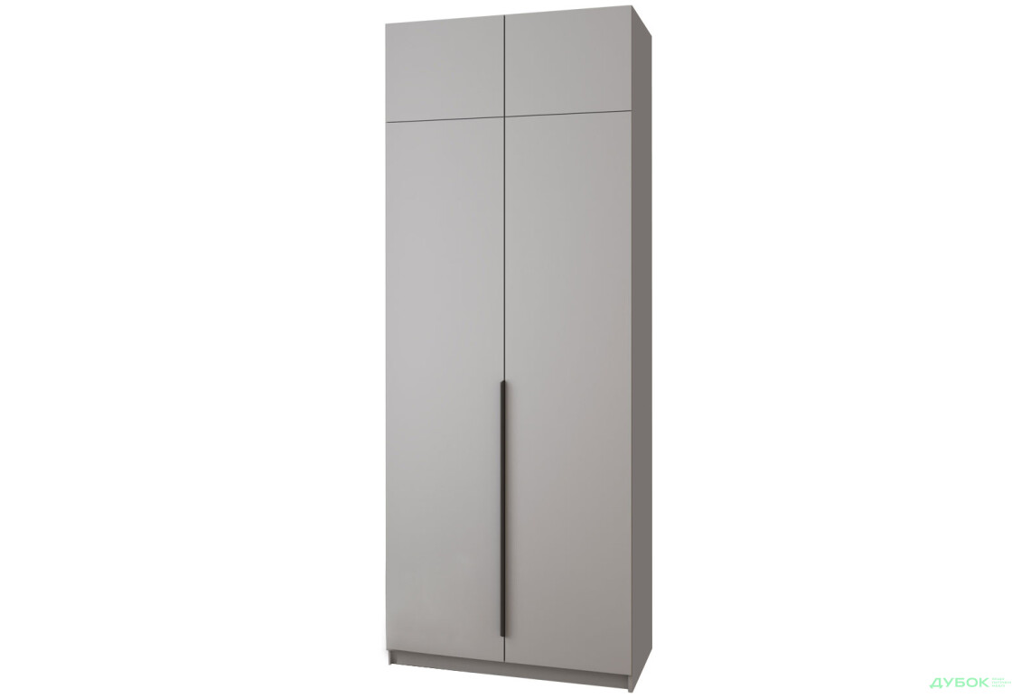 Шафа MebelStar Оскар 2-дверна з антресоллю 100 см Сіра мишка - Зображення 1 Зображення 1 - Шафа MebelStar Оскар 2-дверна з антресоллю 100 см Сіра мишка