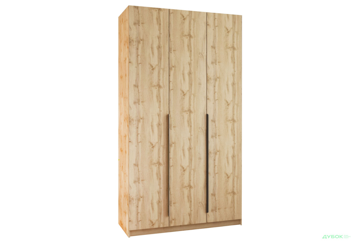 Шафа MebelStar Оскар 3-дверна 120 см Дуб тахо - Зображення 3 Зображення 3 - Шафа MebelStar Оскар 3-дверна 120 см Дуб тахо