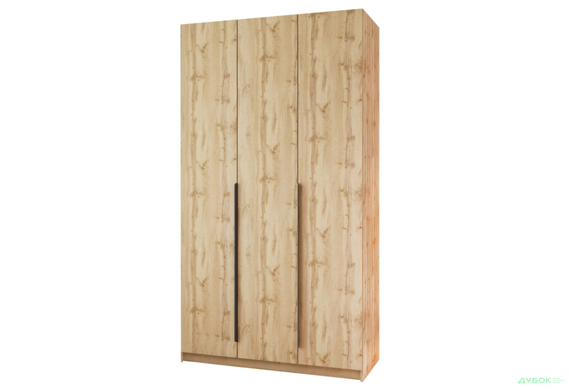 Шафа MebelStar Оскар 3-дверна 120 см Дуб тахо - Зображення 1 Зображення 1 - Шафа MebelStar Оскар 3-дверна 120 см Дуб тахо
