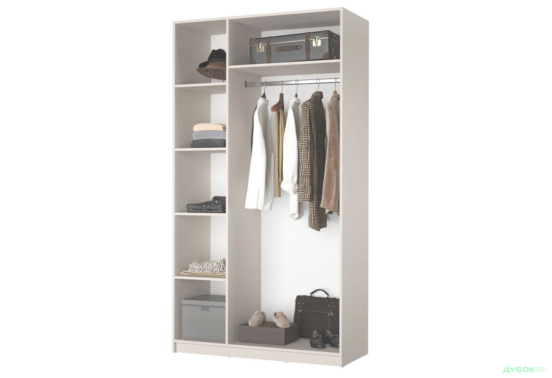 Шафа MebelStar Оскар 3-дверна 120 см Дуб тахо - Зображення 5 Зображення 5 - Шафа MebelStar Оскар 3-дверна 120 см Дуб тахо