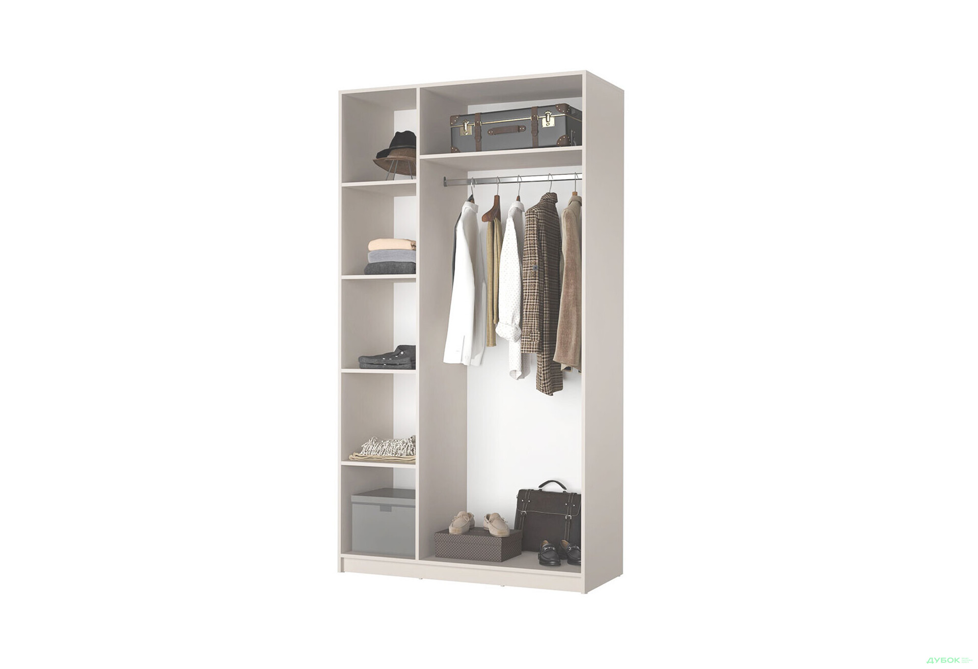 Шафа MebelStar Оскар 3-дверна з антресоллю 120 см Дуб сонома - Зображення 5 Зображення 5 - Шафа MebelStar Оскар 3-дверна з антресоллю 120 см Дуб сонома