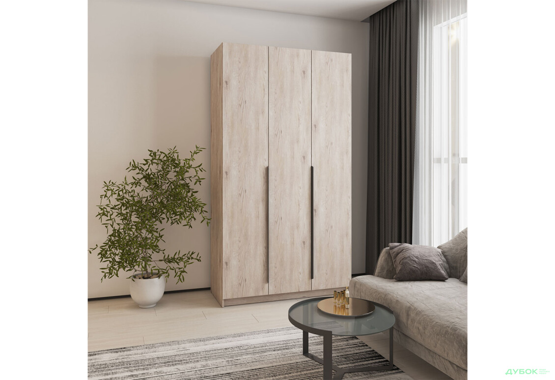 Шкаф Мебель Стар Оскар 3-дверный с ящиками 120 см Аляска серая - Изображение 2 Изображение 2 - Шкаф Мебель Стар Оскар 3-дверный с ящиками 120 см Аляска серая